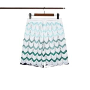 Casablanca Wave Pattern Fashionable White Shorts
