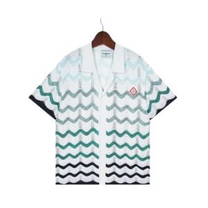 Casablanca wavy retro-style white shirt