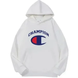 Champion classic white hooded sweatshirt