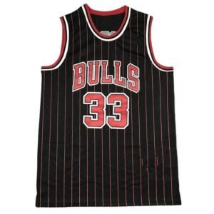 Chicago Bulls retro black and red jersey