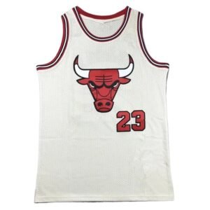 Chicago Bulls retro-style white jersey
