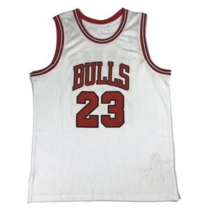 Chicago Bulls retro white and red vest