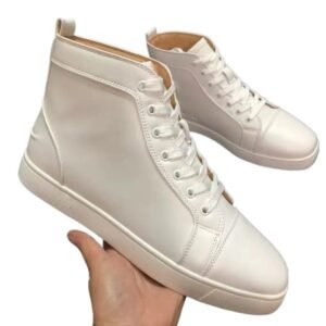 Christian Louboutin high-top white trendy shoes