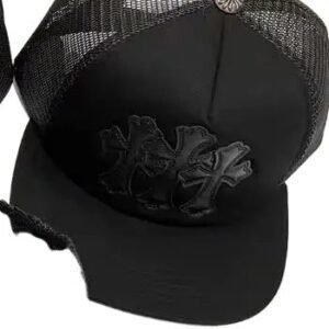 Chrome Hearts Black Trendy and Cool Baseball Cap