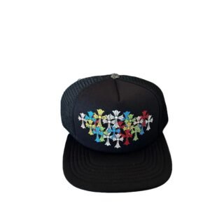 Chrome Hearts Colorful Cross Streetwear Black Hat