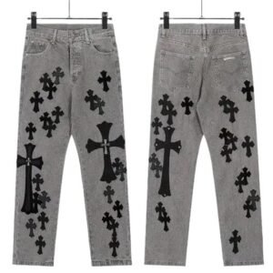 Chrome Hearts Cross Gray Jeans
