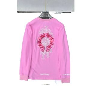 Chrome Hearts Cross Pink Trendy T-shirt