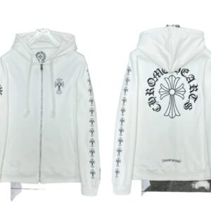 Chrome Hearts Cross Streetwear White Hoodie