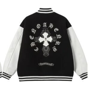 Chrome Hearts Cross Trendy Cool Black and White Jacket
