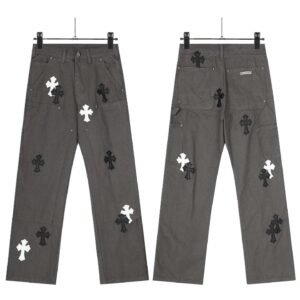 Chrome Hearts Cross Workwear Grey Pants