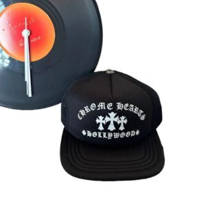 Chrome Hearts dark style black hat