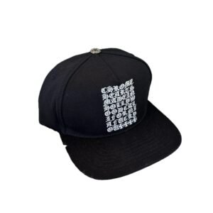 Chrome Hearts Gothic Style Black Hat