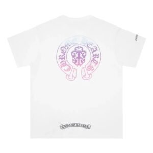 Chrome Hearts Gradient Trendy Cool White T-shirt