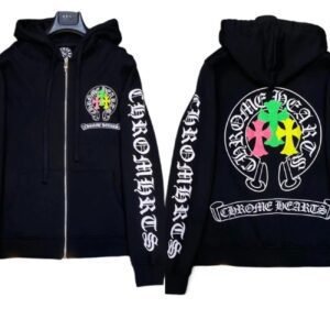 Chrome Hearts graffiti-style black hoodie