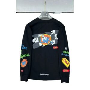 Chrome Hearts graffiti-style black sweatshirt