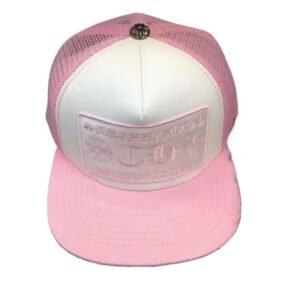 Chrome Hearts pink retro-style hood