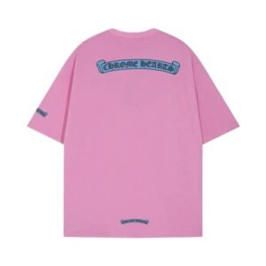 Chrome Hearts Pink Trendy Brand T-shirt