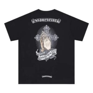 Chrome Hearts religious style black T-shirt