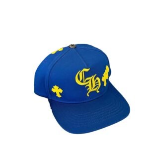 Chrome Hearts Retro Style Blue Baseball Cap