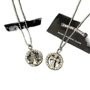 Chrome Hearts Retro Style Silver Necklace