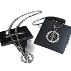 Chrome Hearts Retro Style Silver Necklace