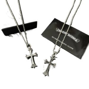 Chrome Hearts Silver Cross Necklace