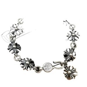 Chrome Hearts Silver Punk Style Bracelet