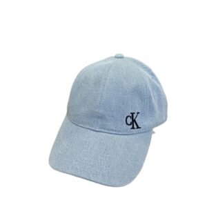 CK minimalist light blue baseball cap
