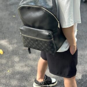 Classic black backpack of Louis Vuitton