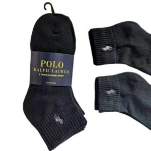 Classic sporty black socks of Ralph Lauren