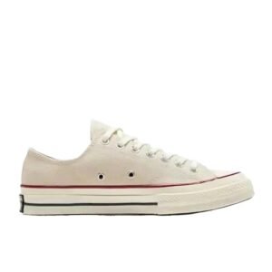 Classic white canvas shoes of Converse