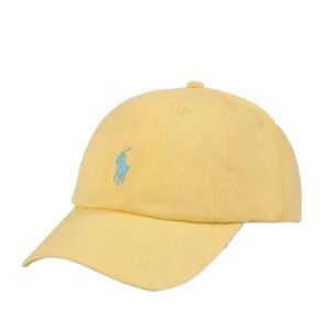 Classic yellow baseball cap of Ralph Lauren