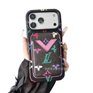 Colorful iPhone cases of the LV luxury brand