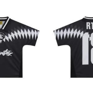 Corteiz black-and-white checkered sporty jersey