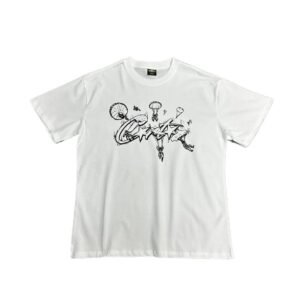 Corteiz graffiti-style white T-shirt
