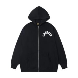 Corteiz letter-style black hoodie