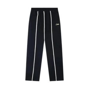 Corteiz minimalist trendy brand black long trousers