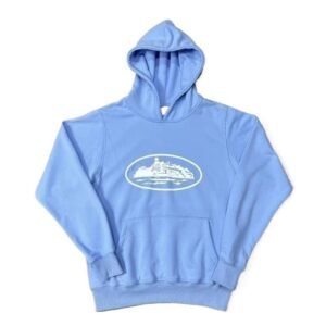 Corteiz Nautical Style Light Blue Hoodie