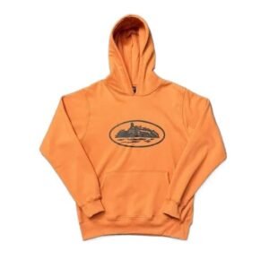 Corteiz orange trendy hoodie