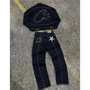 Corteiz Starry Black Denim Set