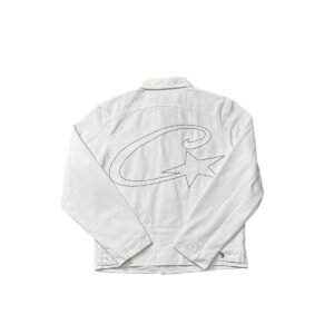Corteiz trendy and cool style white jacket
