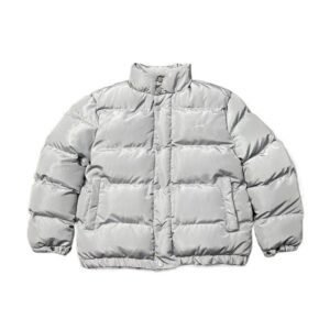 Corteiz Trendy Brand Silver - Gray Down Jacket