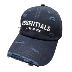 Deep Blue Hat with Hole Style of ESSENTIALS