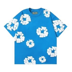 DENIM TEARS Blue Floral Wind Short-sleeve