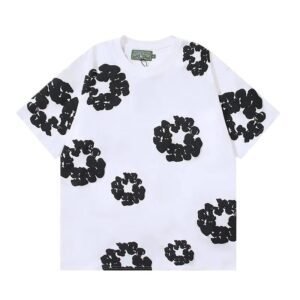DENIM TEARS Floral Style White T-shirt