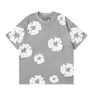 DENIM TEARS Flower Grey Short-sleeve
