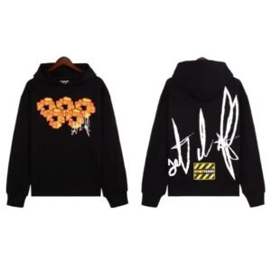 DENIM TEARS Graffiti-style Black Sweatshirt