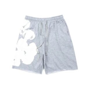 DENIM TEARS grey printed shorts