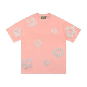 DENIM TEARS Pink Trendy Short-sleeve Shirt