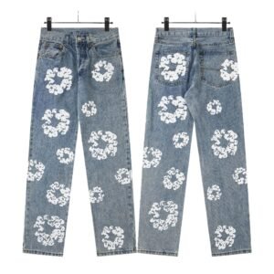 DENIM TEARS Printed Retro Style Jeans